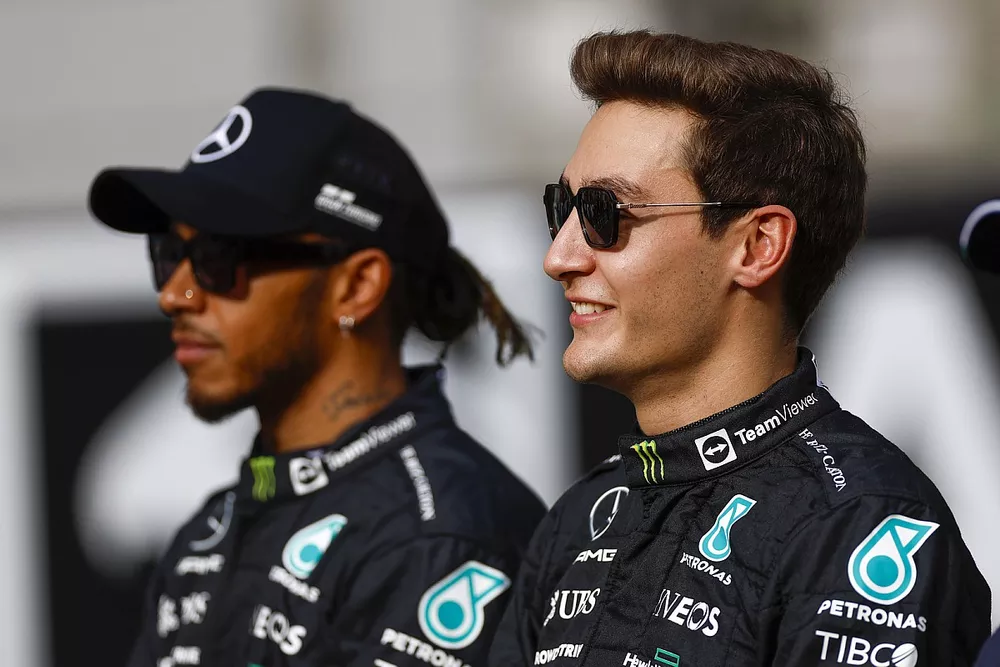 Lewis Hamilton, George Russell, Mercedes