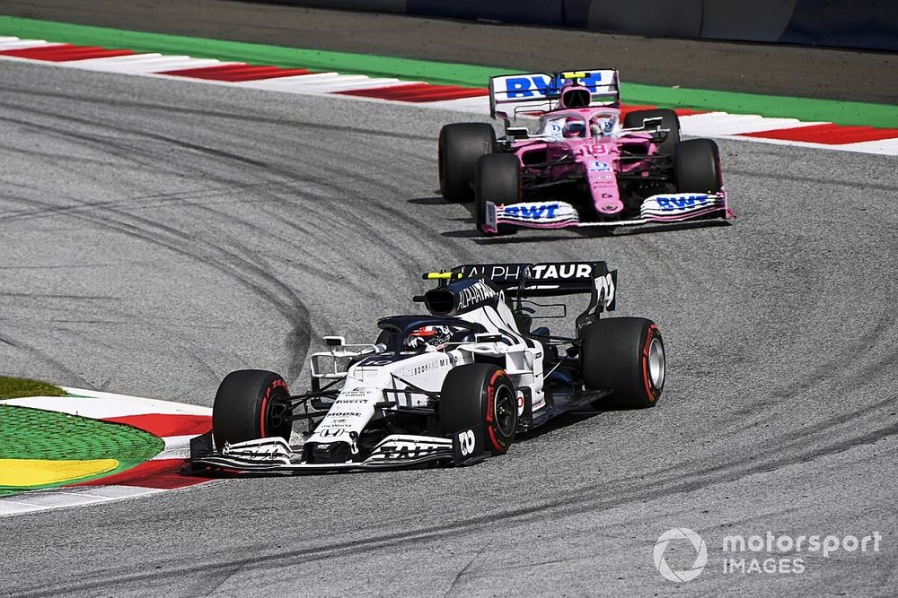 Pierre Gasly, AlphaTauri AT01, Lance Stroll, Racing Point RP20