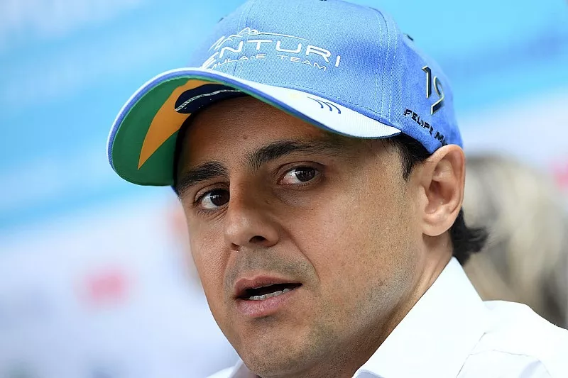 Felipe Massa, Venturi Formula E, talks to the press 