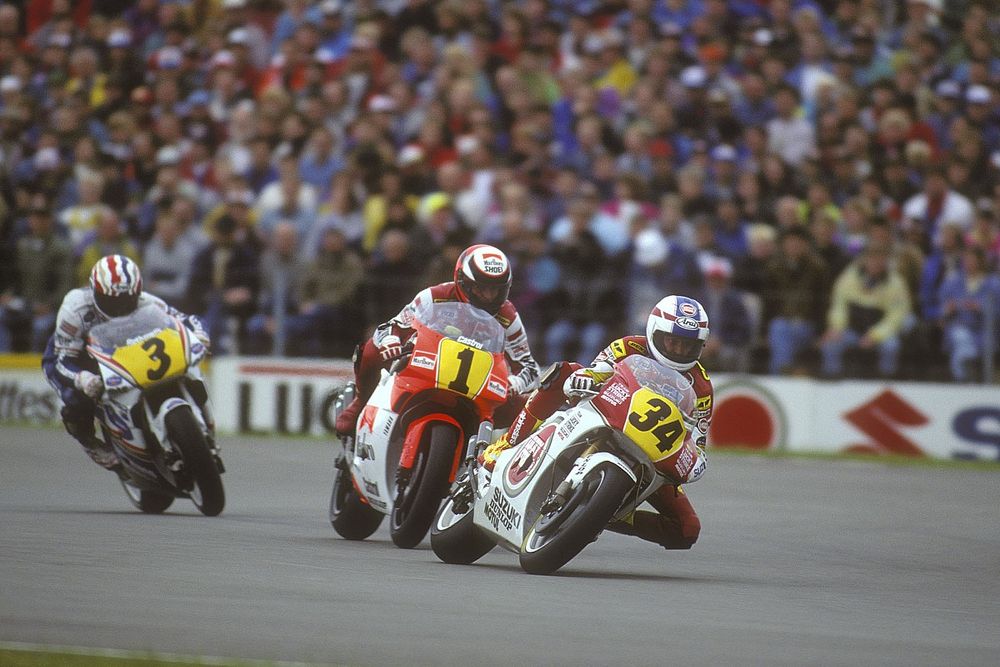 Kevin Schwantz, Wayne Rainey y Mick Doohan