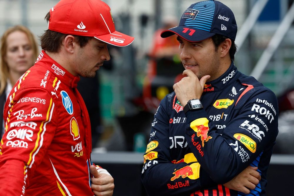 Charles Leclerc, Scuderia Ferrari, Sergio Perez, Red Bull Racing