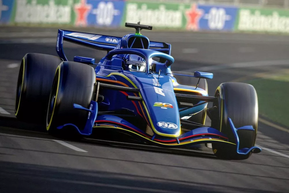 Concepto de coche de la F&oacute;rmula 1 de 2026