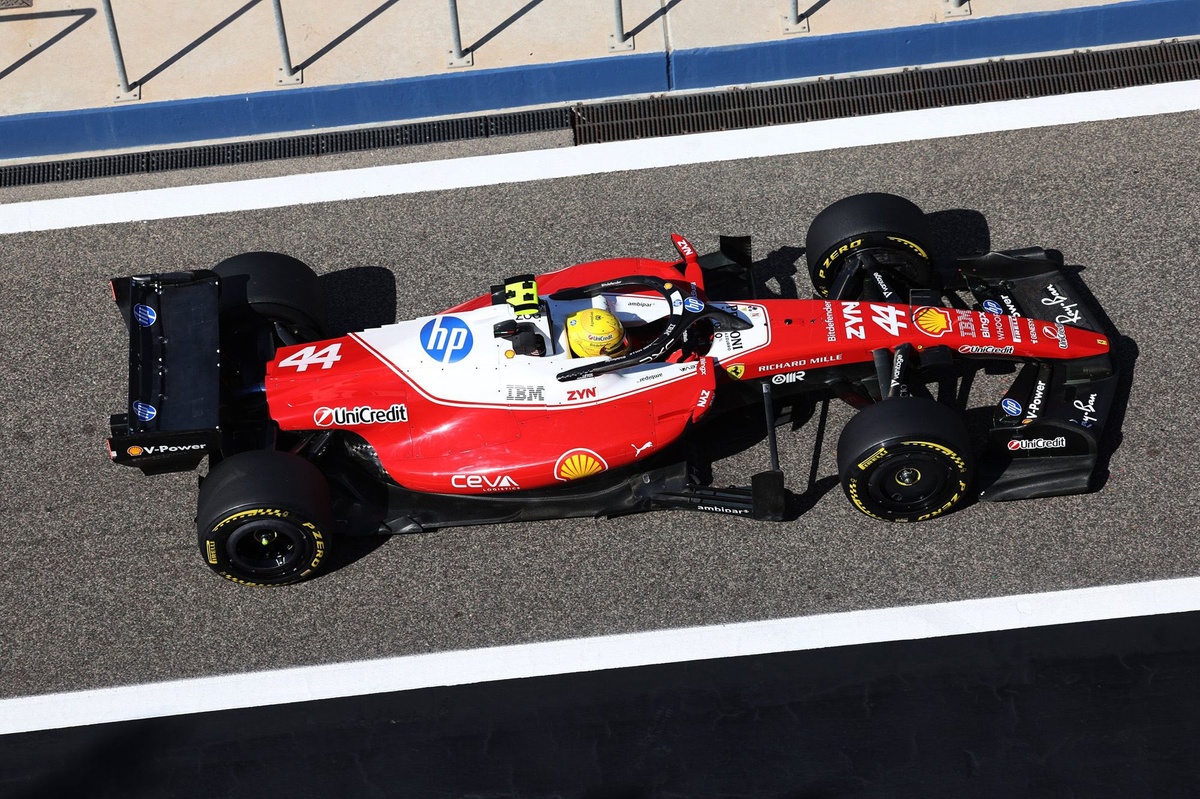 Ferrari causes shock in F1 testing with rear wing which flips 180 degrees