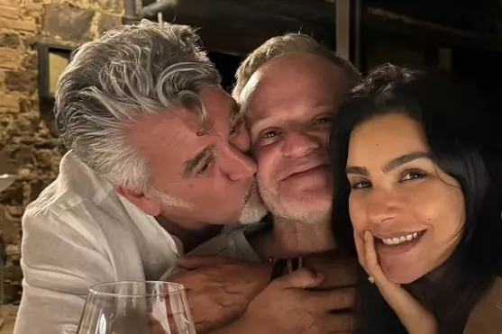 Rubens Barrichello e C&iacute;ntia Chagas