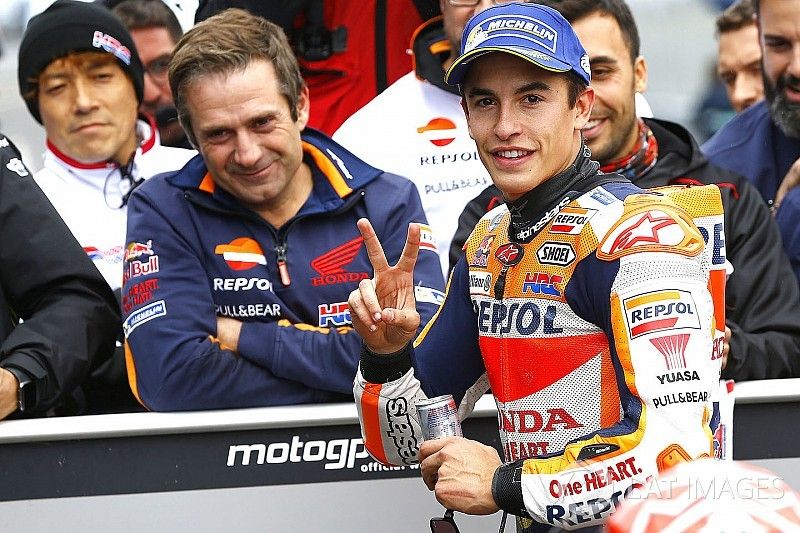 Pole sitter Marc Marquez, Repsol Honda Team