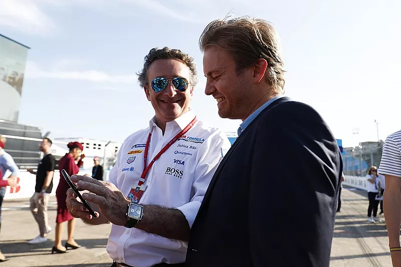Alejandro Agag, CEO, Formula E, with Nico Rosberg, Formula 1 World champion, Formula E investor