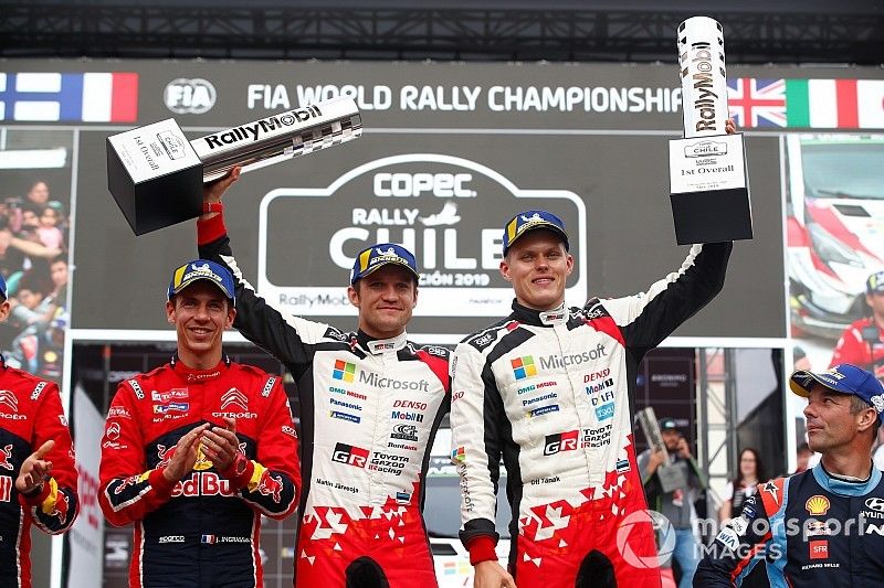 Podio: Ott T&auml;nak, Martin J&auml;rveoja, Toyota Gazoo Racing WRT Toyota Yaris WRC