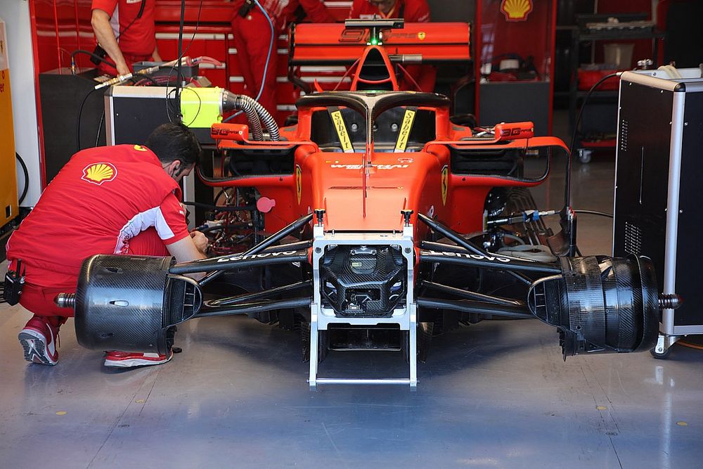 Ferrari SF90 in the garage