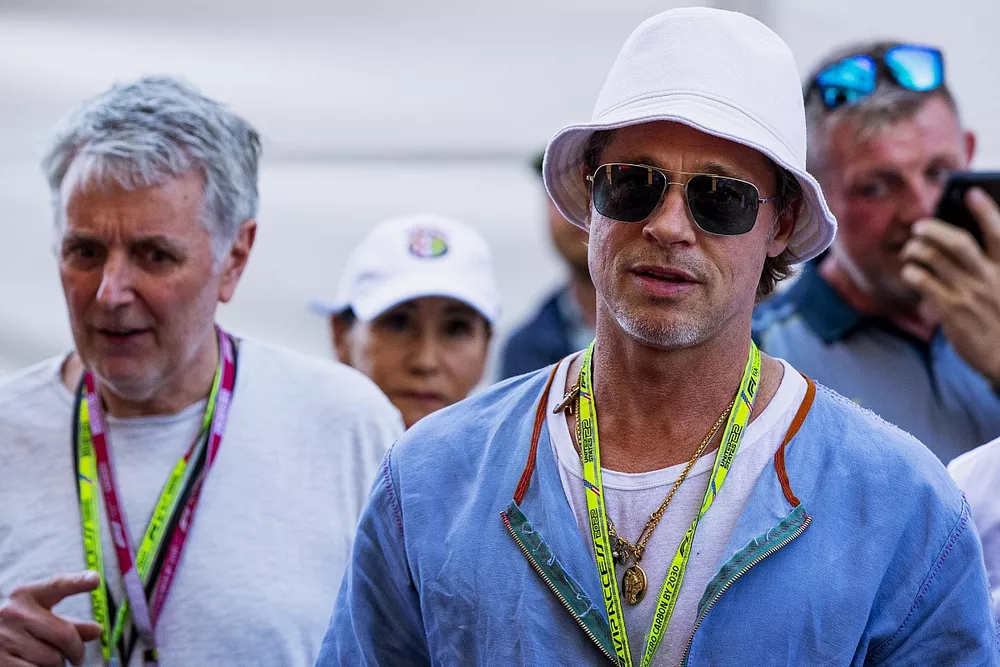 Brad Pitt nel paddock