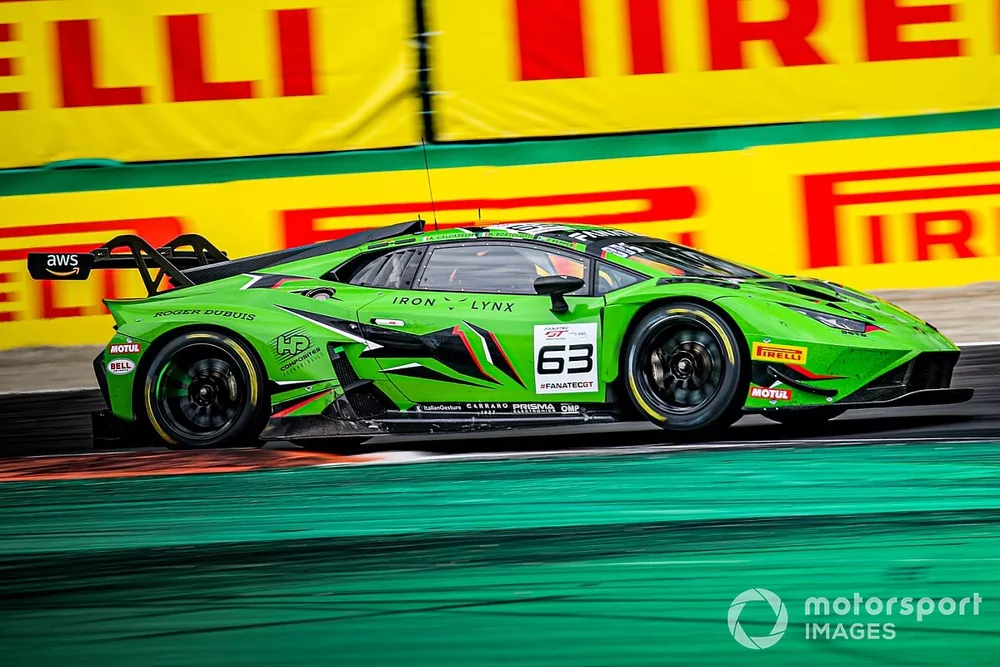 #63 Iron Lynx Lamborghini Huracan GT3 Evo2: Andrea Caldarelli, Mirko Bortolotti, Jordan Pepper