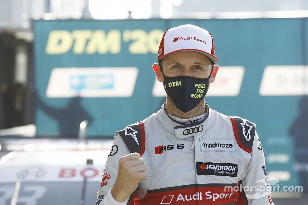 Pole sitter Rene Rast, Audi Sport Team Rosberg