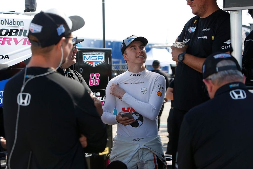 David Malukas en el Open Test de Milwaukee Mile