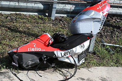 Galería: Lorenzo destrozó la Ducati tras caerse en Buriram