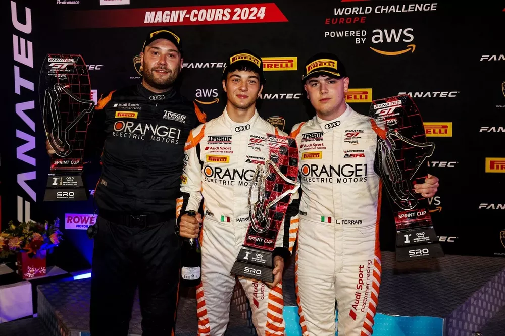 #88 Tresor Attempto Racing, Audi R8 LMS GT3 EVO II: Lorenzo Patrese, Lorenzo Ferrari