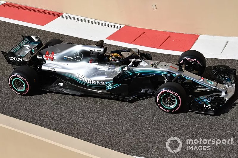 Lewis Hamilton, Mercedes-AMG F1 W09, con el #1 