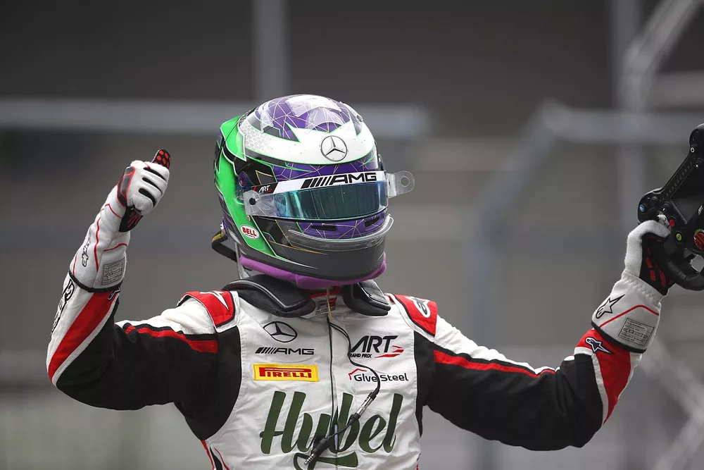 Race Winner Frederik Vesti, ART Grand Prix 