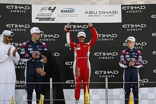 Una piloto gana en la F4 en Abu Dhabi 