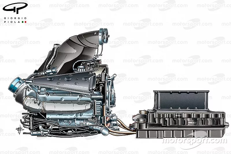 Motor y ERS Mercedes PU106