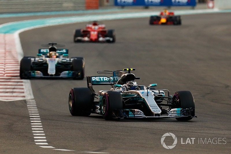 Valtteri Bottas, Mercedes AMG F1 W08, Lewis Hamilton, Mercedes AMG F1 W08, Sebastian Vettel, Ferrari