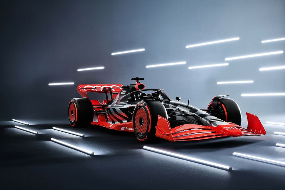 Showcar with Audi F1 launch livery