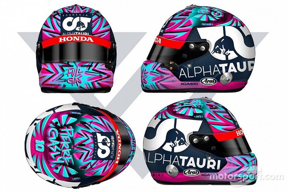 Pierre Gasly helmet