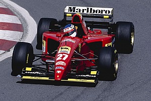 1995年のF1世界選手権フェラーリ412T2 ポスターパネル (ヴィンテージ アレジ唯一のF1勝利マシン『フェラーリ412T2』1995年カナダGP