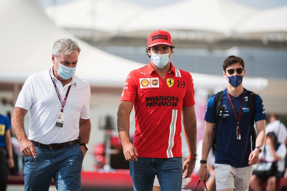 Carlos Sainz Jr., Ferrari con su padre Carlos Sainz