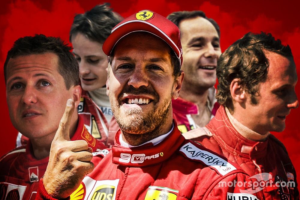 Sebastian Vettel in de geschiedenis van Ferrari