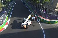 Vídeos: Bakú se cobra sus primeras victimas en la clasificación de F1