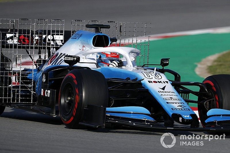 George Russell, Williams FW42 with aero sensors