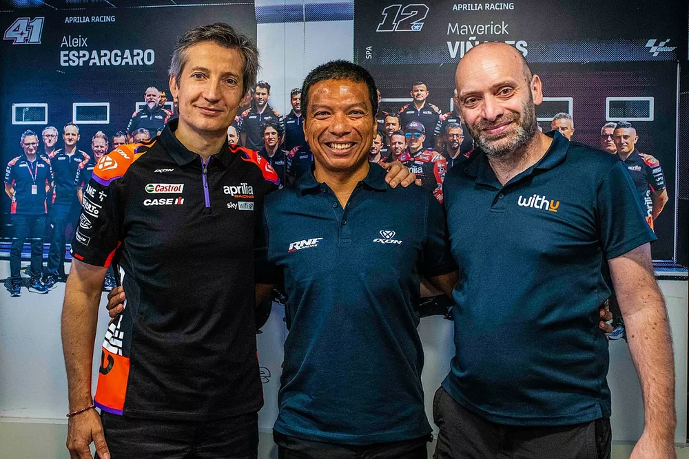 Razlan Razali, Founder e il Team Principal RNF MotoGP Team, Massimo Rivola
