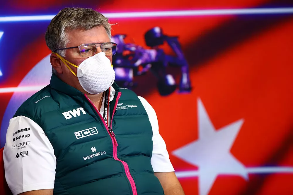 Otmar Szafnauer, Team Principal and CEO, Aston Martin F1, in the team principals Press Conference