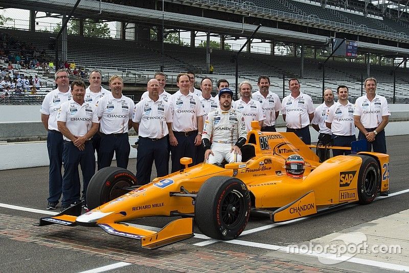 Fernando Alonso, Andretti Autosport Honda y retrato de calificación oficial de equipo