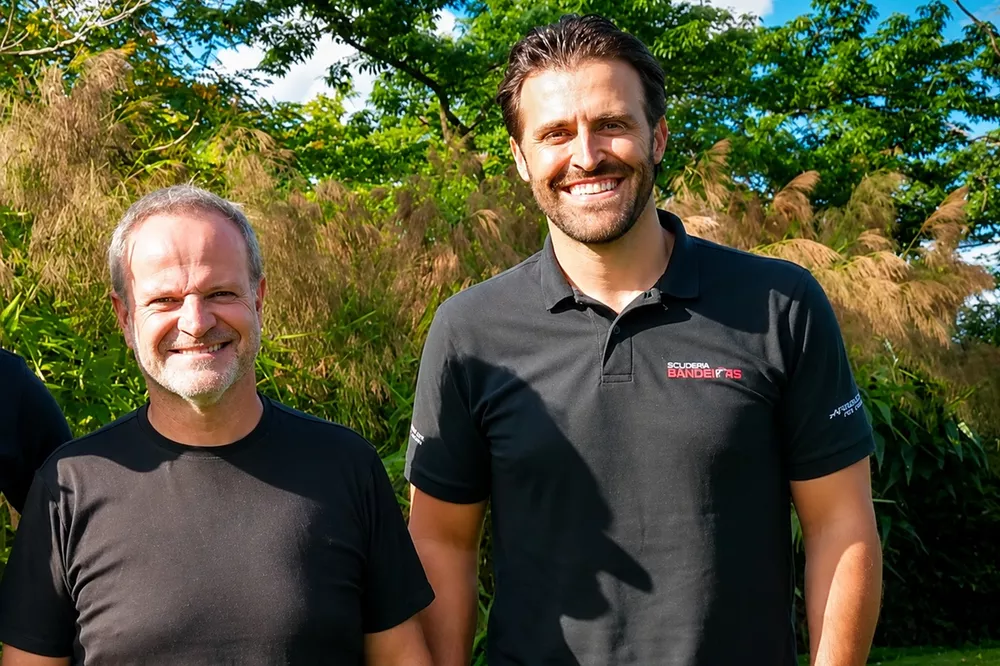 Rubens Barrichello e &Aacute;tila Abreu
