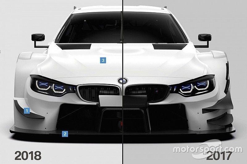 Comparaci&oacute;n BMW M4 DTM 2017 y 2018