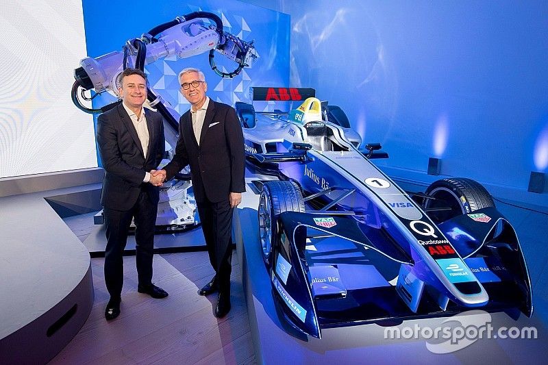 Alejandro Agag, CEO de Fórmula E y Ulrich Spiesshofer, CEO de ABB