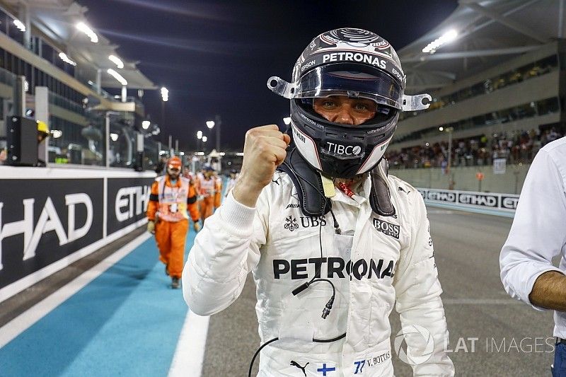 Pole position for Valtteri Bottas, Mercedes AMG F1