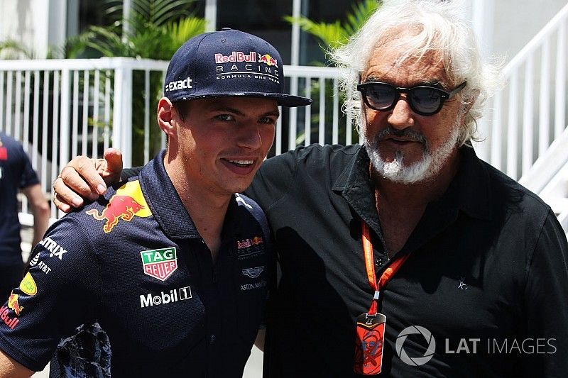 Max Verstappen, Red Bull con Flavio Briatore