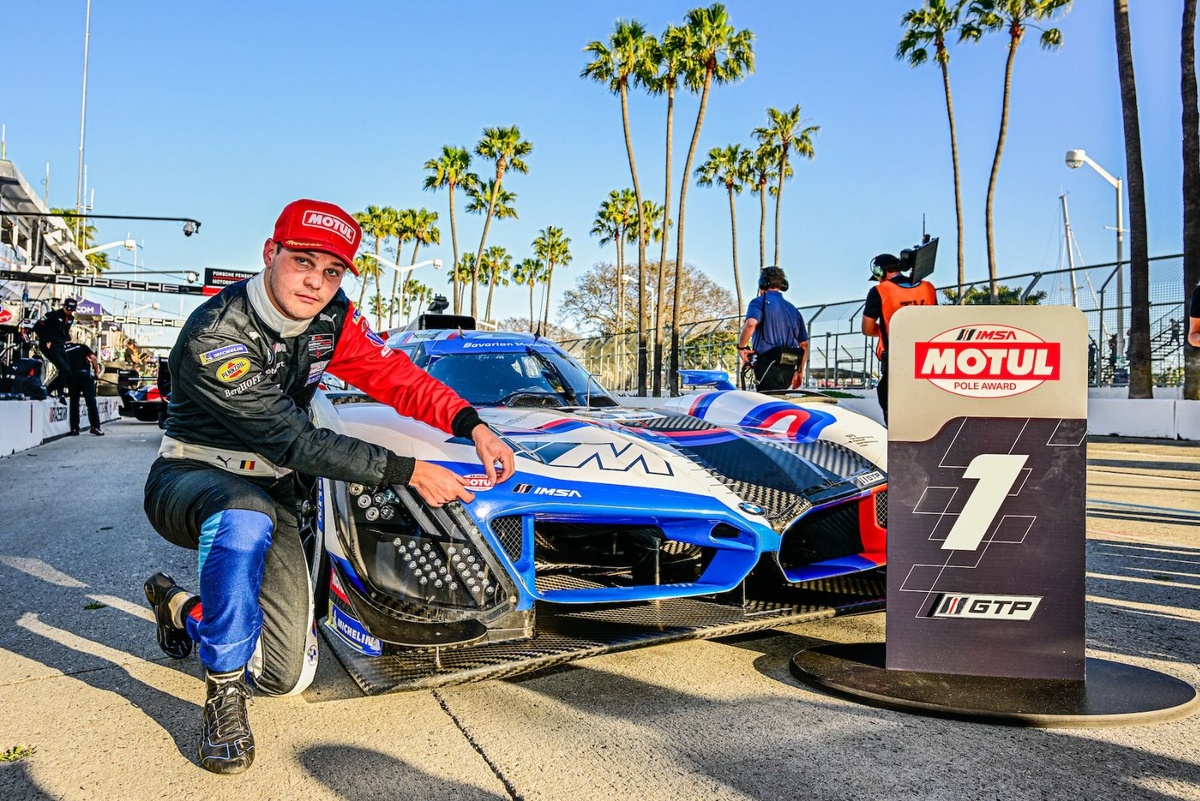 Long Beach pole makes three in a row for the #24 BMW GTP, image size:1200x801