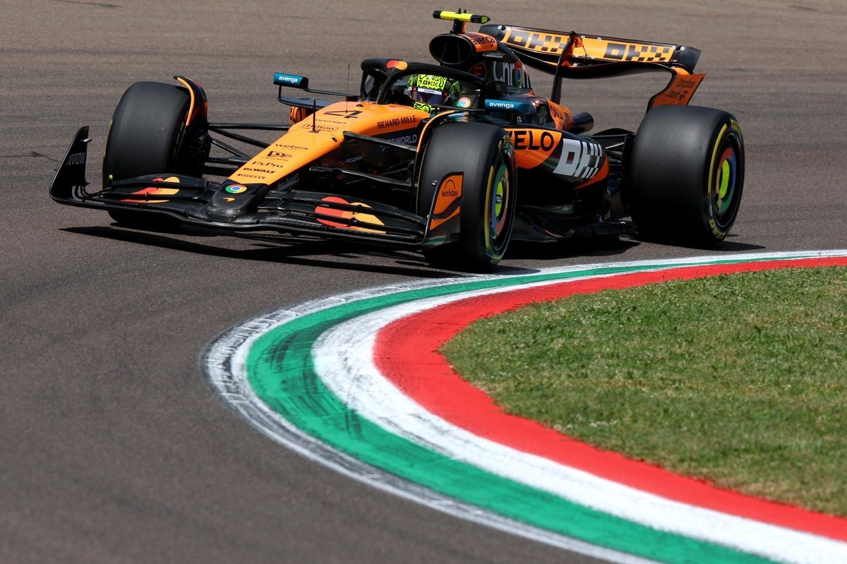 F1 Imola GP: Norris leads McLaren 1-2 in final practice from Verstappen