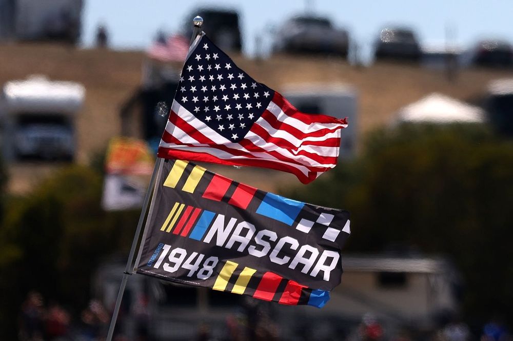 Nascar and American flag