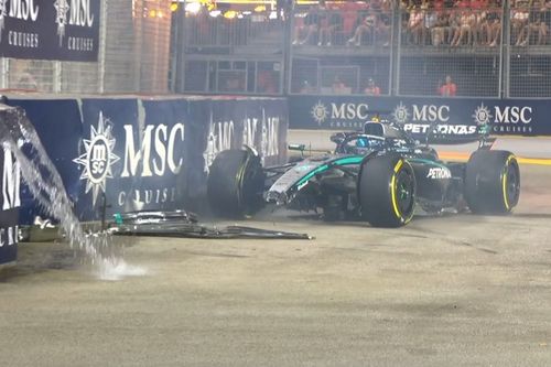 VÍDEO F1: Russell e Lawson batem forte e interrompem 'caótico' segundo treino livre do GP de Singapura