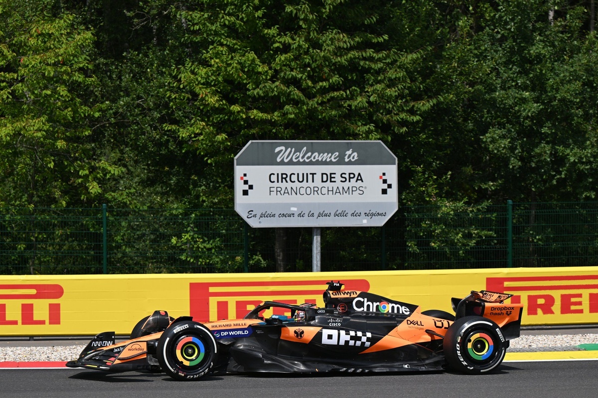 2025 Belçika GP 1.antrenman: Piastri zirvede, Norris ve Verstappen takipte