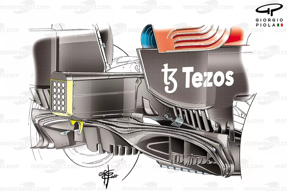 Red Bull RB16B diffuser detail  