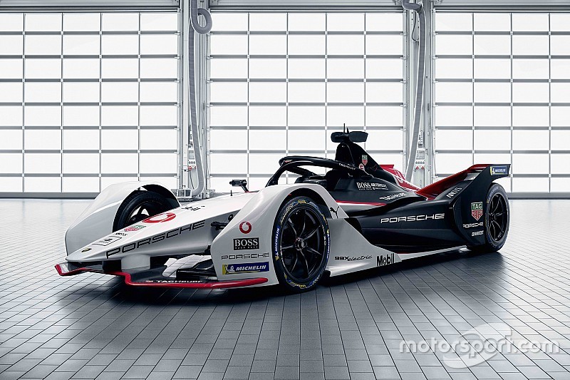 ポルシェ、フォーミュラE参戦マシン『99X』を公開。伝統のカラー