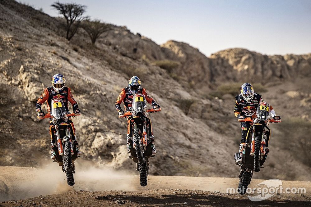 Toby Price, Sam Sunderland, Matthias Walkner, Red Bull KTM Factory Racing