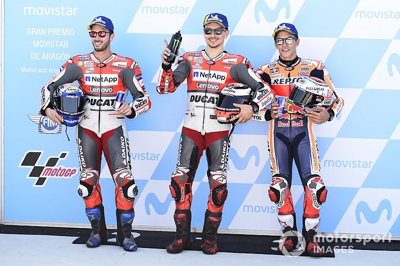 La parrilla de salida del Gran Premio de Aragón de MotoGP