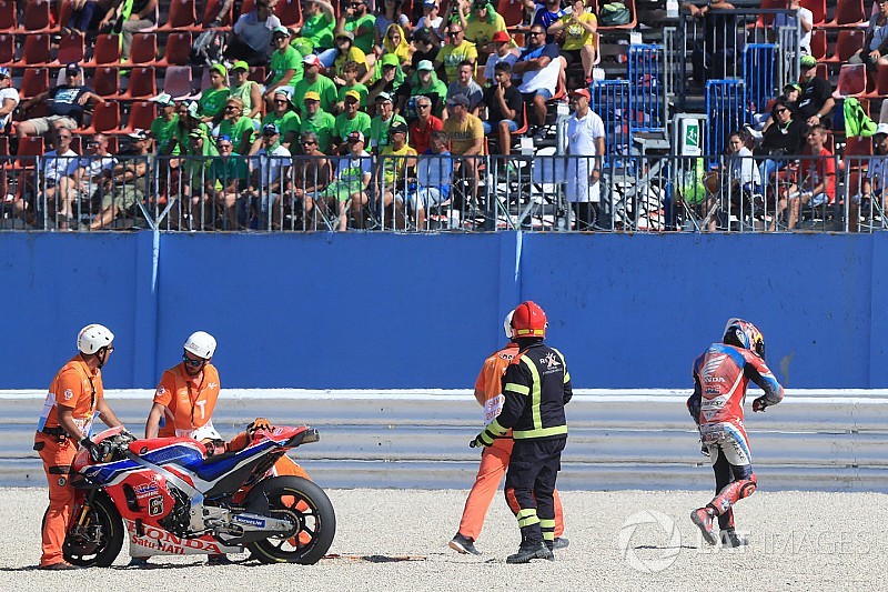 Bradl-Sturz in Misano: