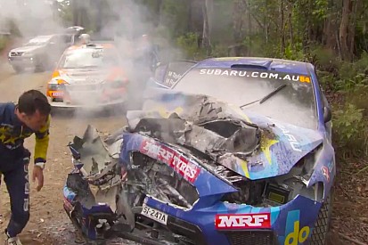VIDEO: Un impactante choque en el Rally de Australia