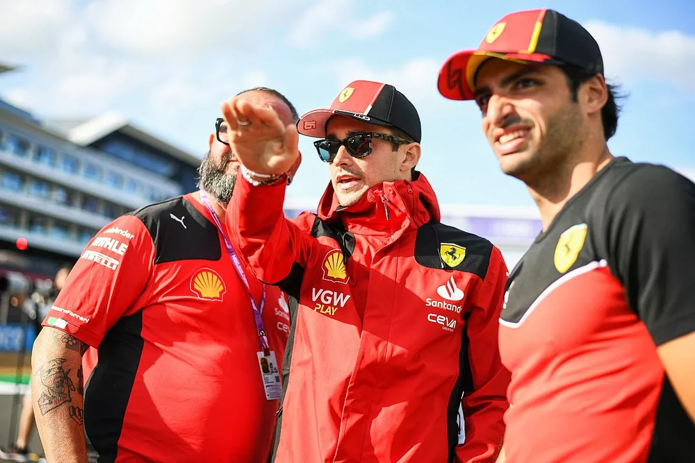 Charles Leclerc, Scuderia Ferrari y Carlos Sainz, Scuderia Ferrari
